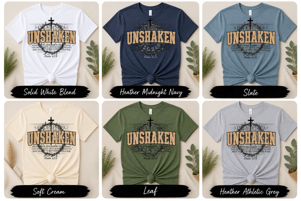 Unshaken Psalm 62:6