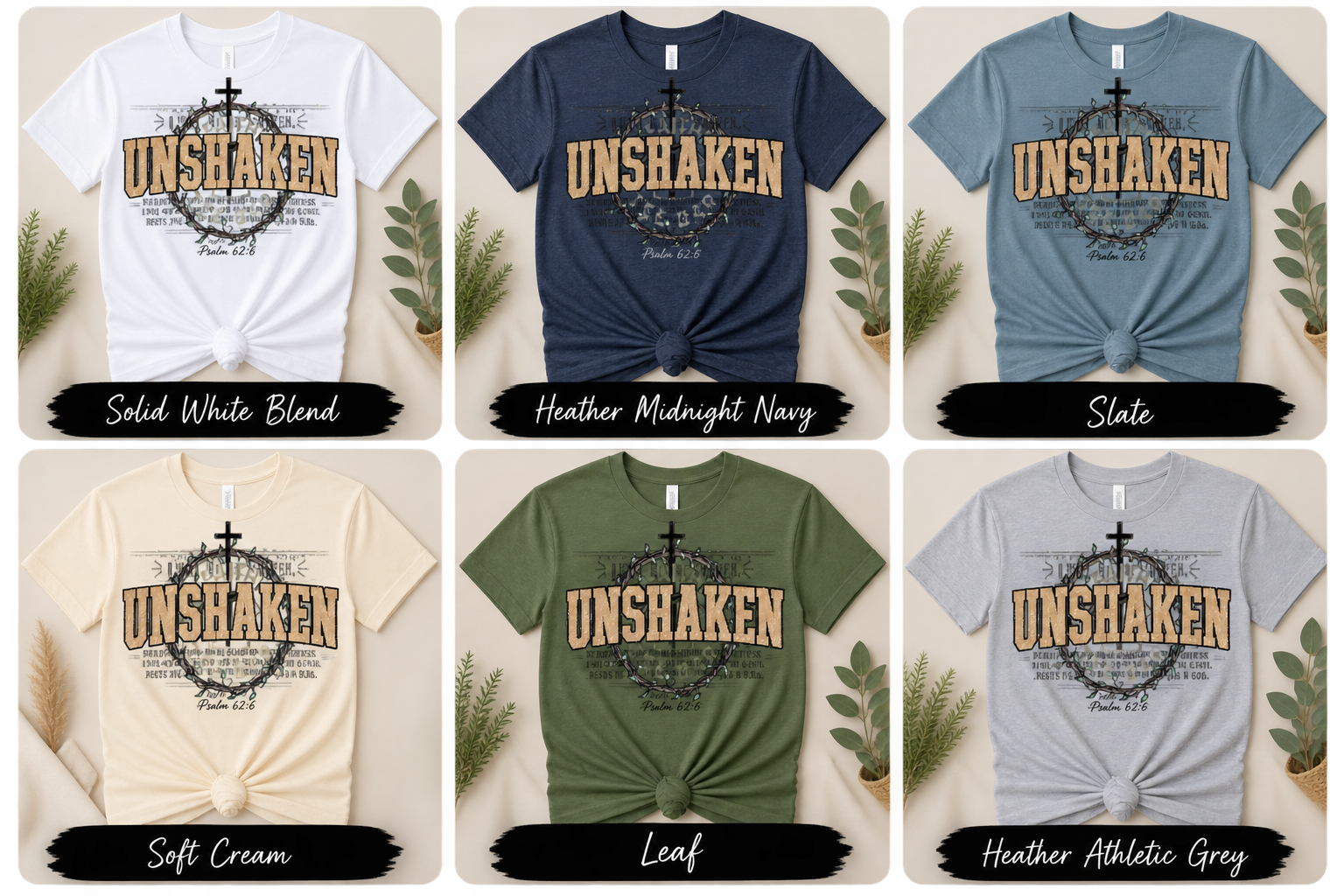 Unshaken Psalm 62:6