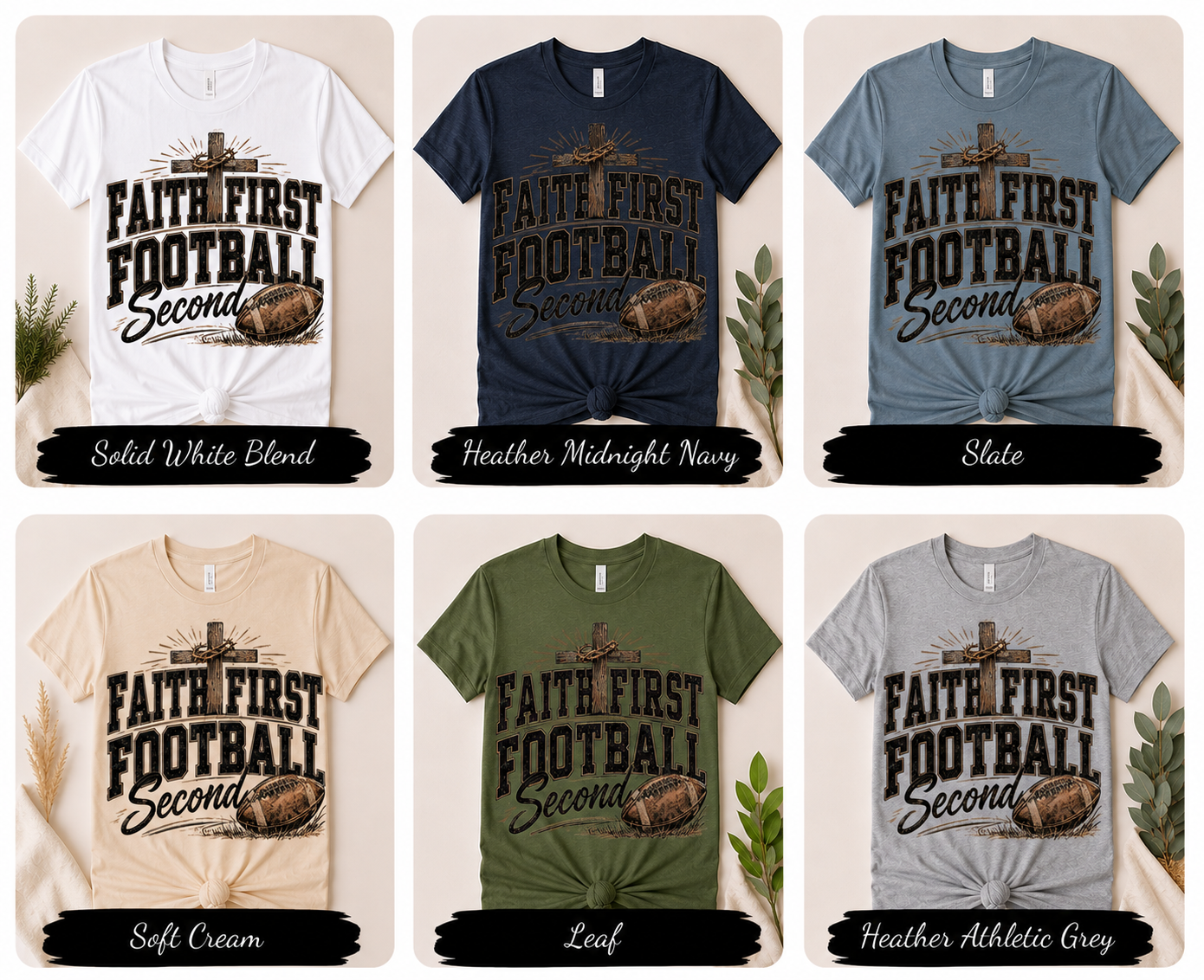 Faith First Football Second - Him